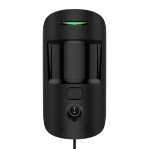 En udstilling af en sort Ajax MotionCam