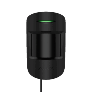 En udstilling af en sort Ajax MotionProtect Plus